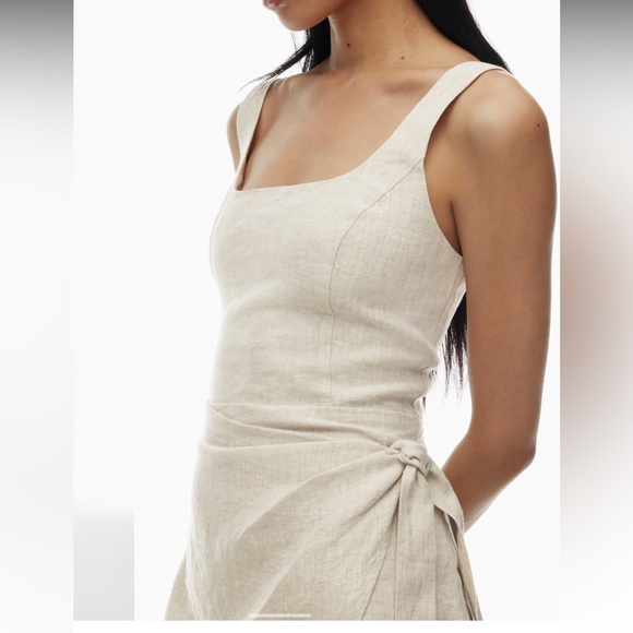 Wilfred New Saturn Linen Midi Dress NWT - Picture 2 of 4